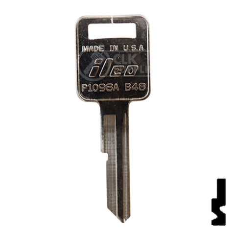 Uncut  Key Blank | General Motors | P1098A, B48