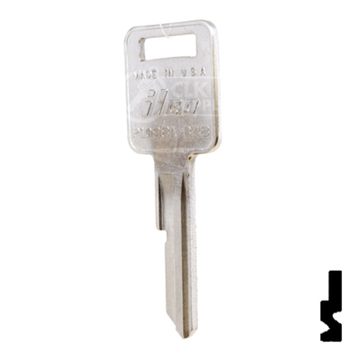 Uncut  Key Blank | General Motors | P1098A, B48 Automotive Key Ilco