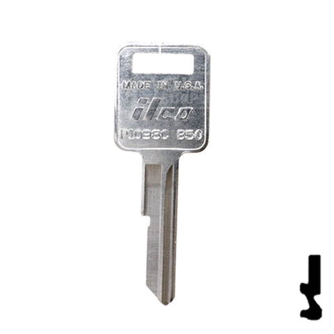 Uncut  Key Blank | General Motors | P1098C, B50 Automotive Key Ilco