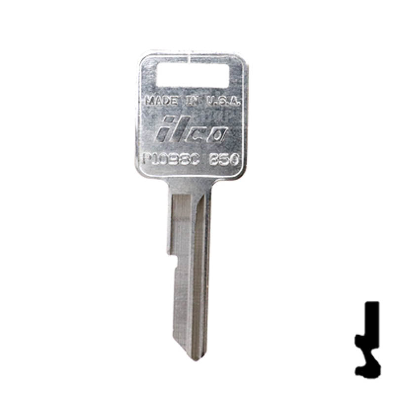 Uncut  Key Blank | General Motors | P1098C, B50 Automotive Key Ilco