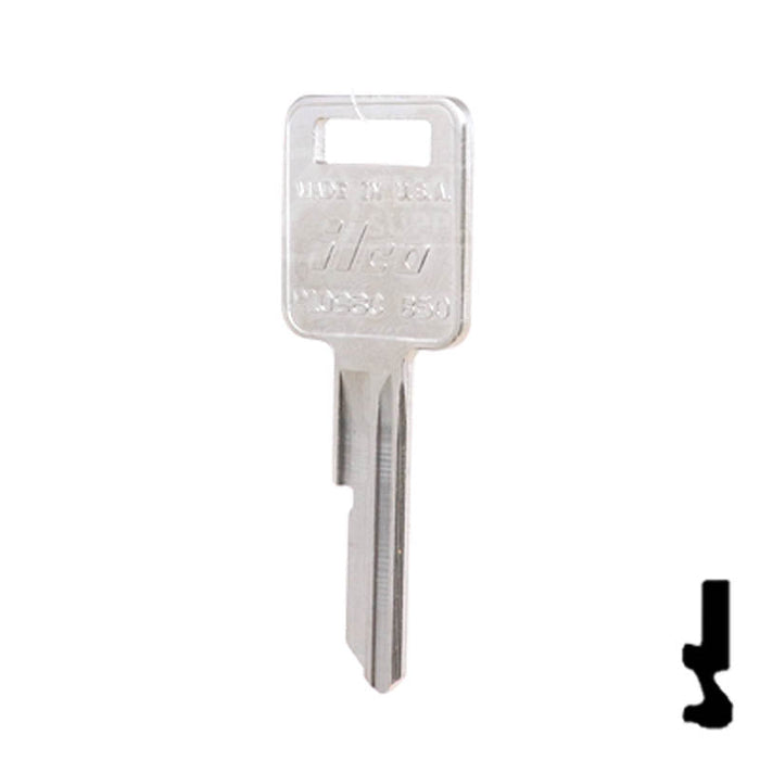 Uncut  Key Blank | General Motors | P1098C, B50 Automotive Key Ilco