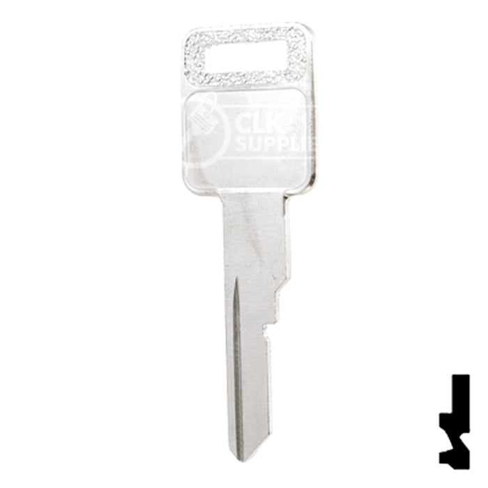 Uncut Key Blank | General Motors | P1098CV, B63 Automotive Key Ilco