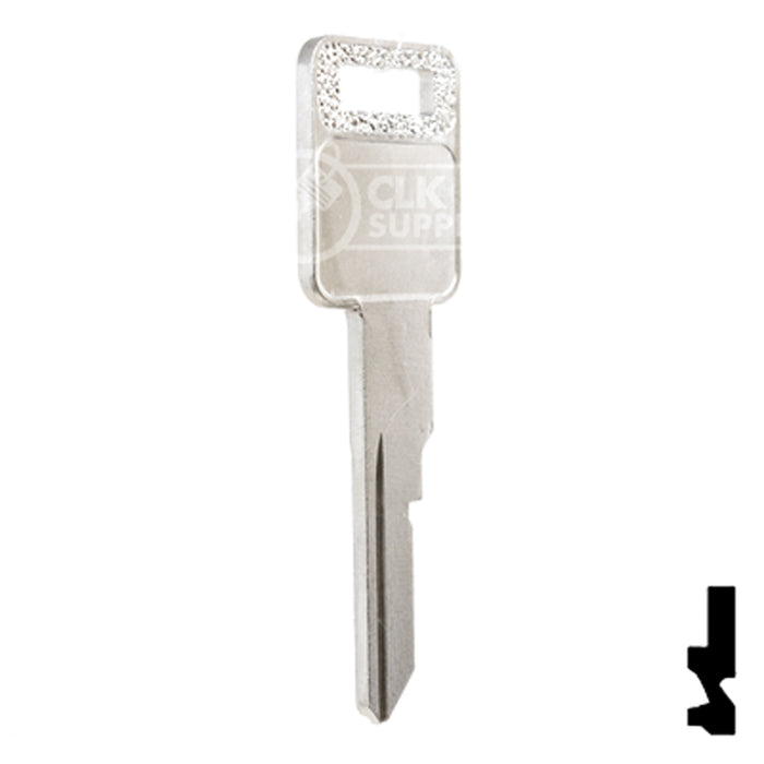 Uncut Key Blank | General Motors | P1098CV, B63 Automotive Key Ilco