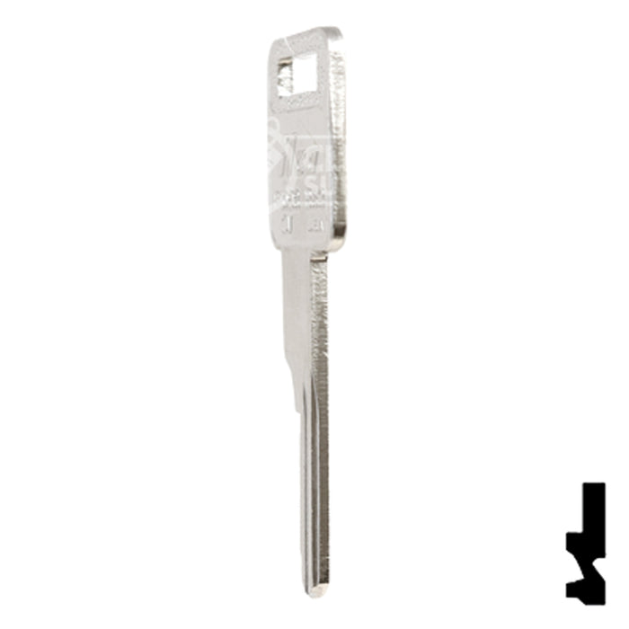 Uncut Key Blank | General Motors | P1098CV, B63 Automotive Key Ilco