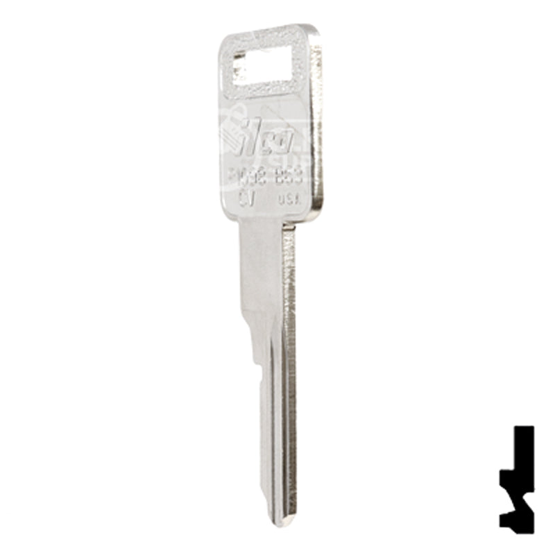 Uncut Key Blank | General Motors | P1098CV, B63 Automotive Key Ilco