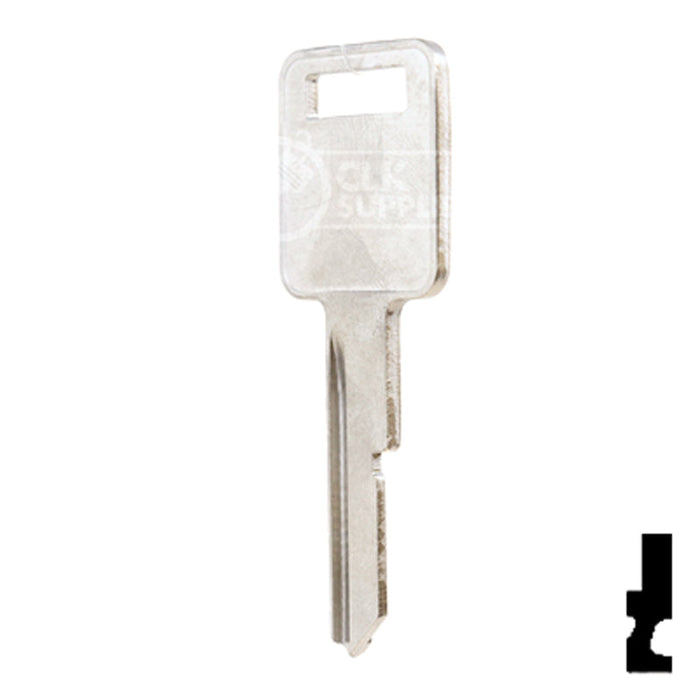 Uncut Key Blank | General Motors | P1098E, B44 Automotive Key Ilco