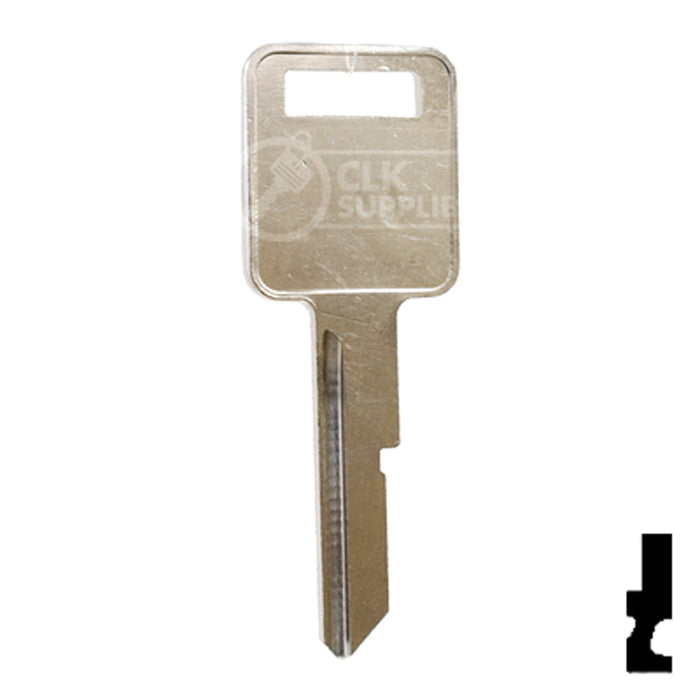 Uncut Key Blank | General Motors | P1098E, B44 Automotive Key Ilco