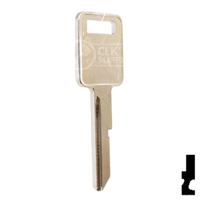 Uncut Key Blank | General Motors | P1098E, B44 Automotive Key Ilco