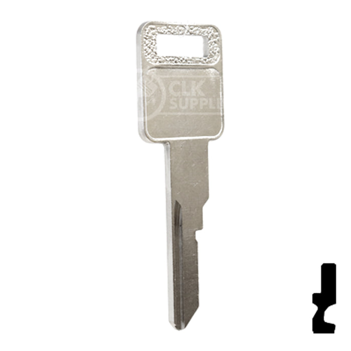 Uncut Key Blank | General Motors | P1098EV, B77 Automotive Key Ilco