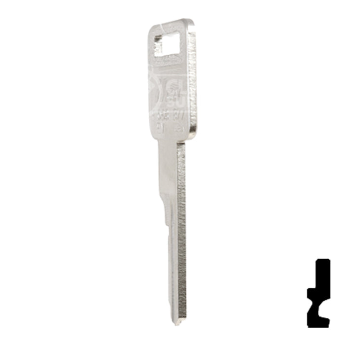 Uncut Key Blank | General Motors | P1098EV, B77 Automotive Key Ilco