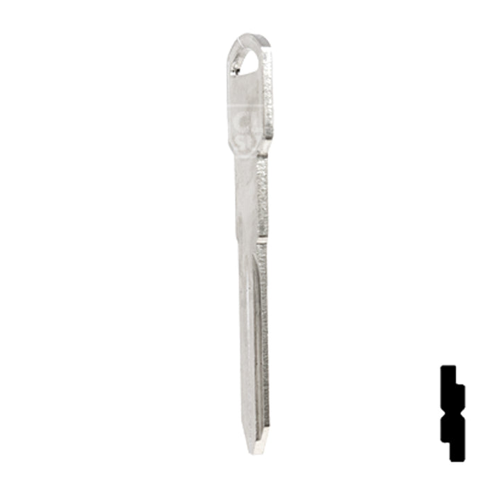 Uncut Key Blank | General Motors | P1106, B86 Automotive Key Ilco