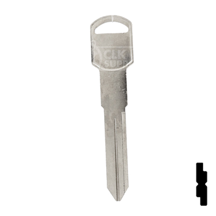 Uncut Key Blank | General Motors | P1106, B86 Automotive Key Ilco