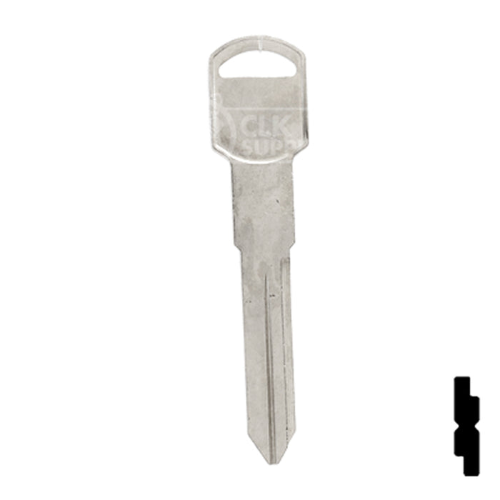 Uncut Key Blank | General Motors | P1106, B86 Automotive Key Ilco