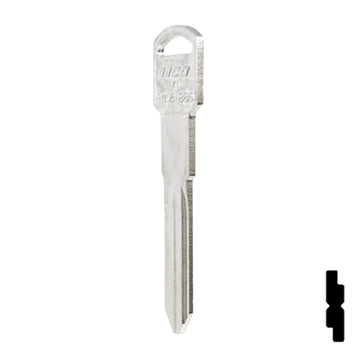 Uncut Key Blank | General Motors | P1106, B86 Automotive Key Ilco