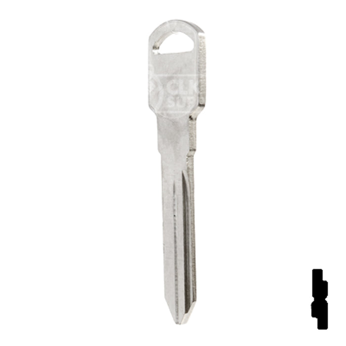 Uncut Key Blank | General Motors | P1107, B89 Automotive Key Ilco