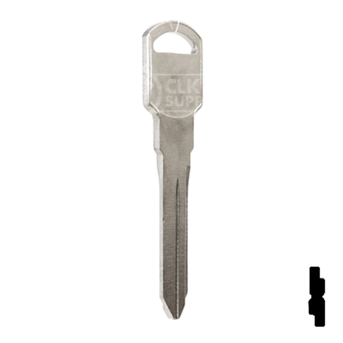 Uncut Key Blank | General Motors | P1107, B89 Automotive Key Ilco