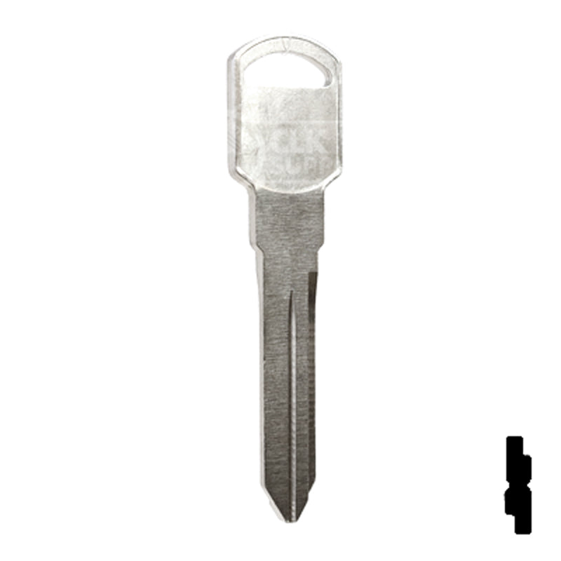 Uncut Key Blank | General Motors | P1107, B89 — CLK Supplies