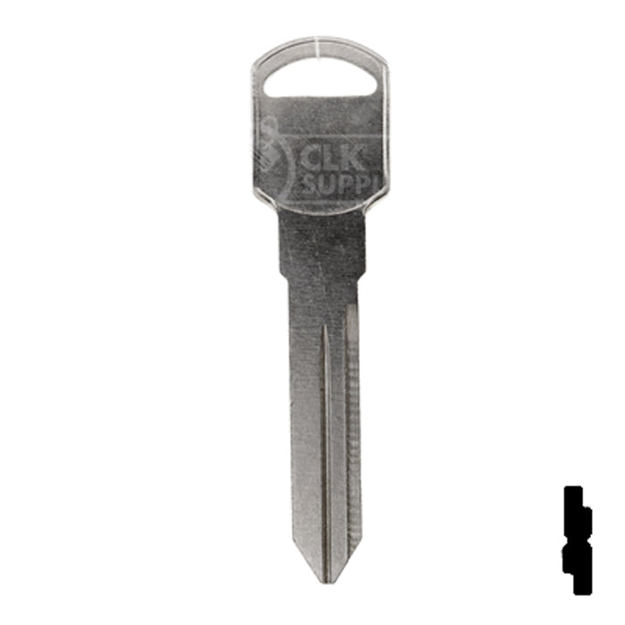 Uncut Key Blank | General Motors | P1107, B89 Automotive Key Ilco