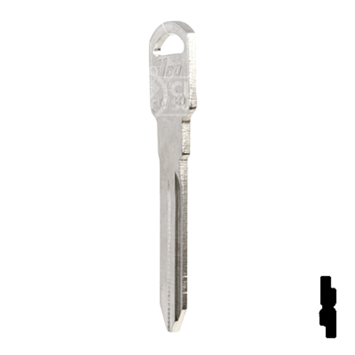 Uncut Key Blank | General Motors | P1107, B89 Automotive Key Ilco