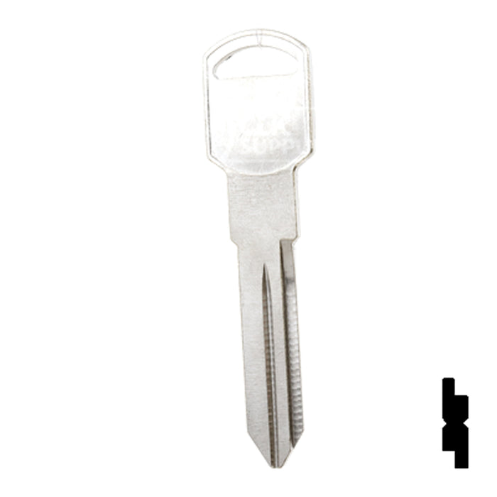 Uncut Key Blank | General Motors | P1109, B92 Automotive Key Ilco