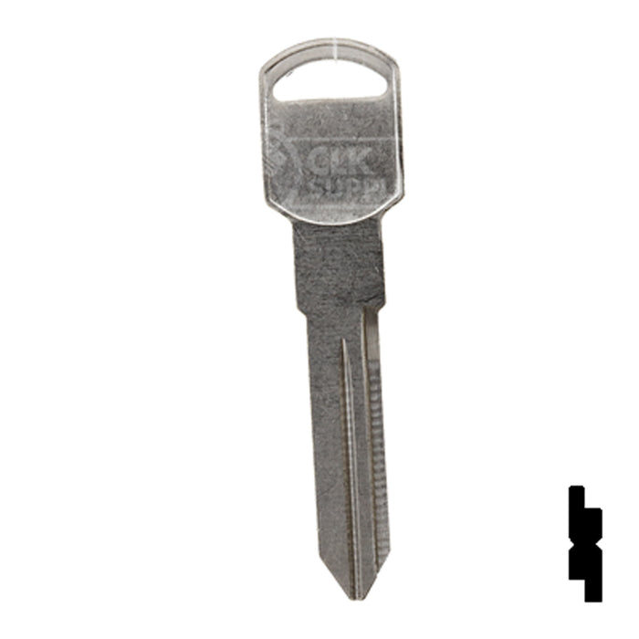 Uncut Key Blank | General Motors | P1109, B92 Automotive Key Ilco