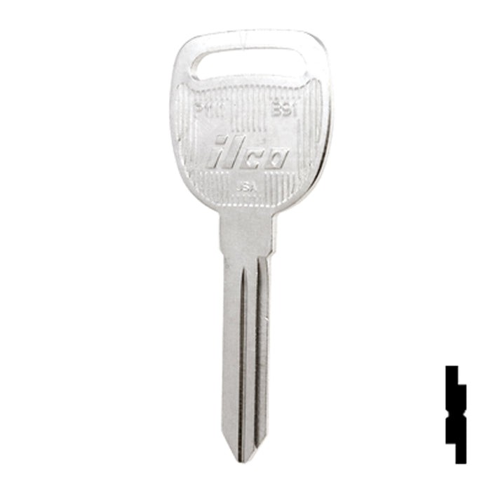 Uncut Key Blank | General Motors | P1111, B91 Automotive Key Ilco