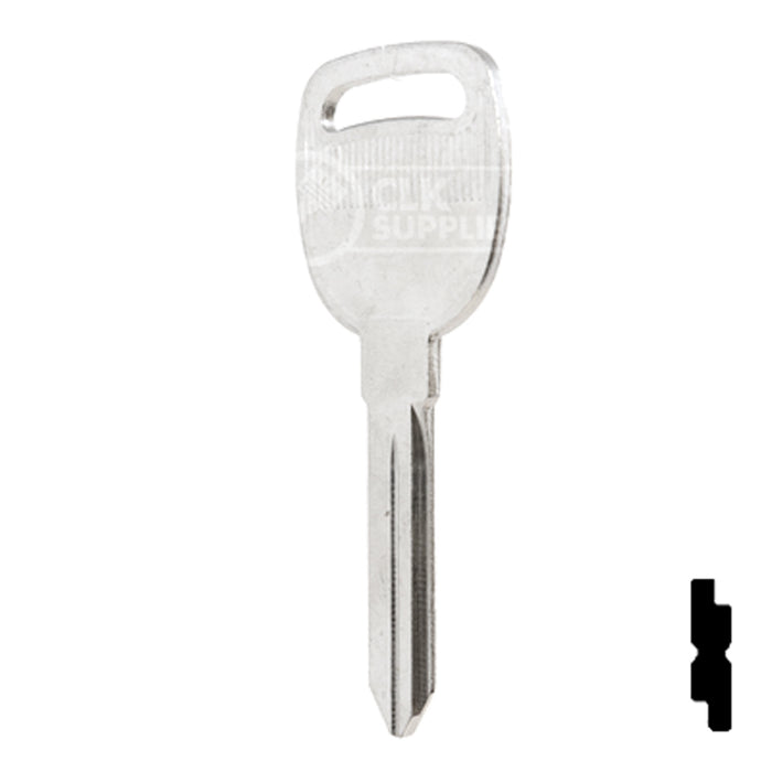 Uncut Key Blank | General Motors | P1112, B93 Automotive Key Ilco