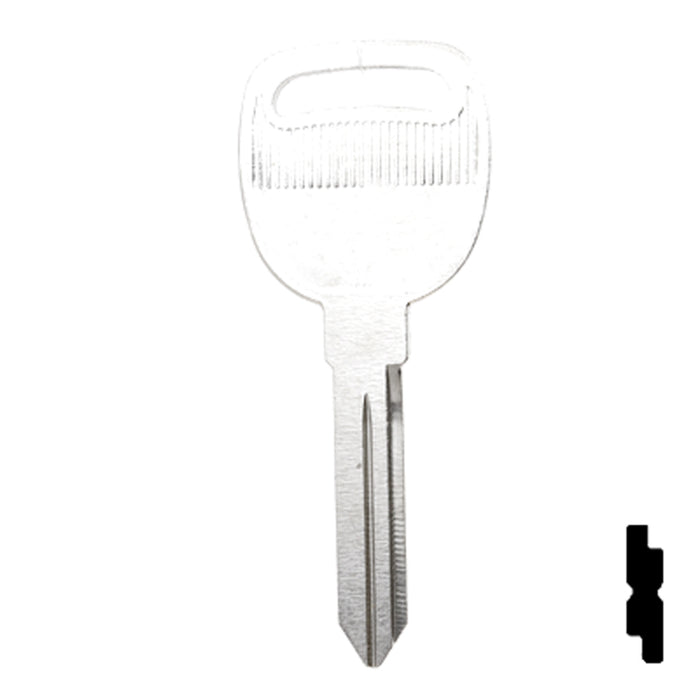 Uncut Key Blank | General Motors | P1112, B93 Automotive Key Ilco