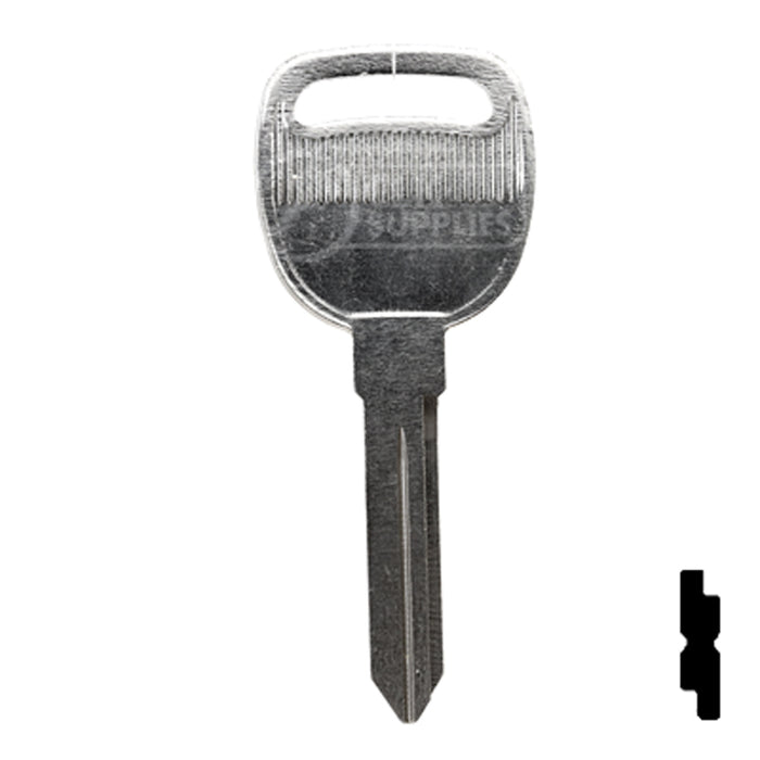 Uncut Key Blank | General Motors | P1112, B93 Automotive Key Ilco