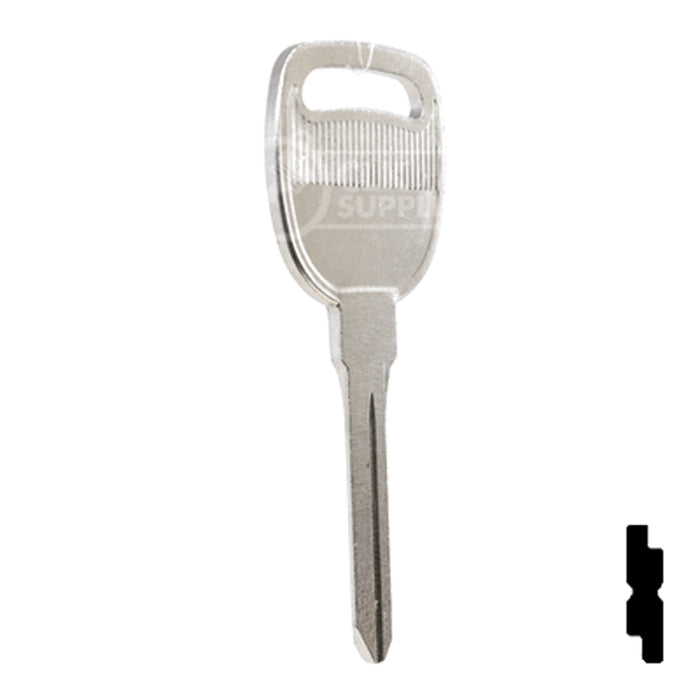 Uncut Key Blank | General Motors | P1112, B93 Automotive Key Ilco