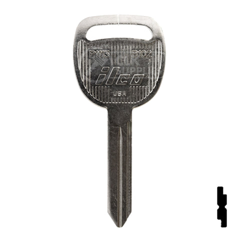 Uncut  Key Blank | General Motors | P1113, B102