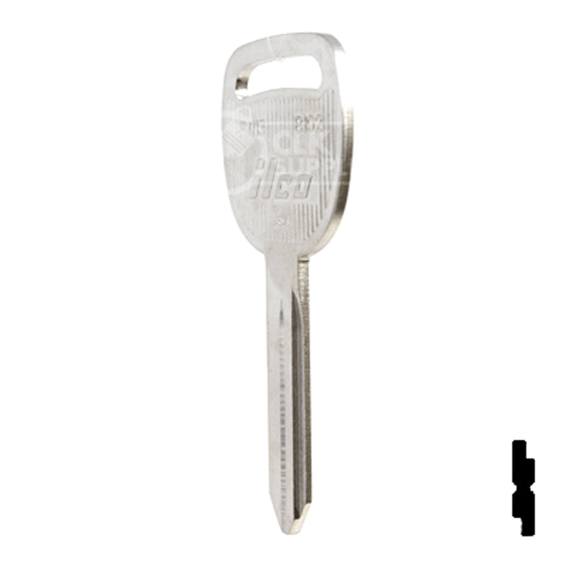 Uncut  Key Blank | General Motors | P1113, B102 Automotive Key Ilco