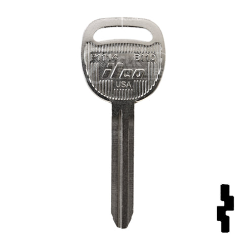 Uncut Key Blank | General Motors | P1114, B110