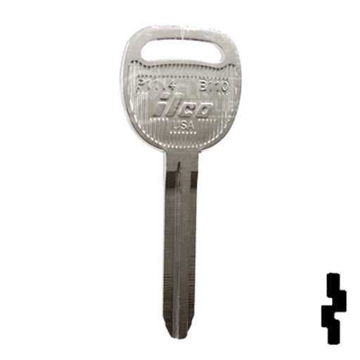 Uncut Key Blank | General Motors | P1114, B110 Automotive Key Ilco