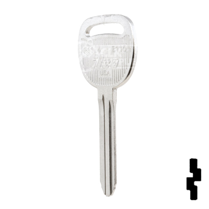 Uncut Key Blank | General Motors | P1114, B110 Automotive Key Ilco