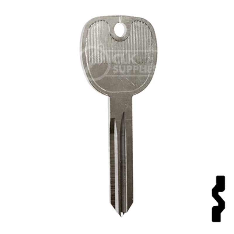 Uncut Key Blank | General Motors | P1115, B106 Automotive Key Ilco