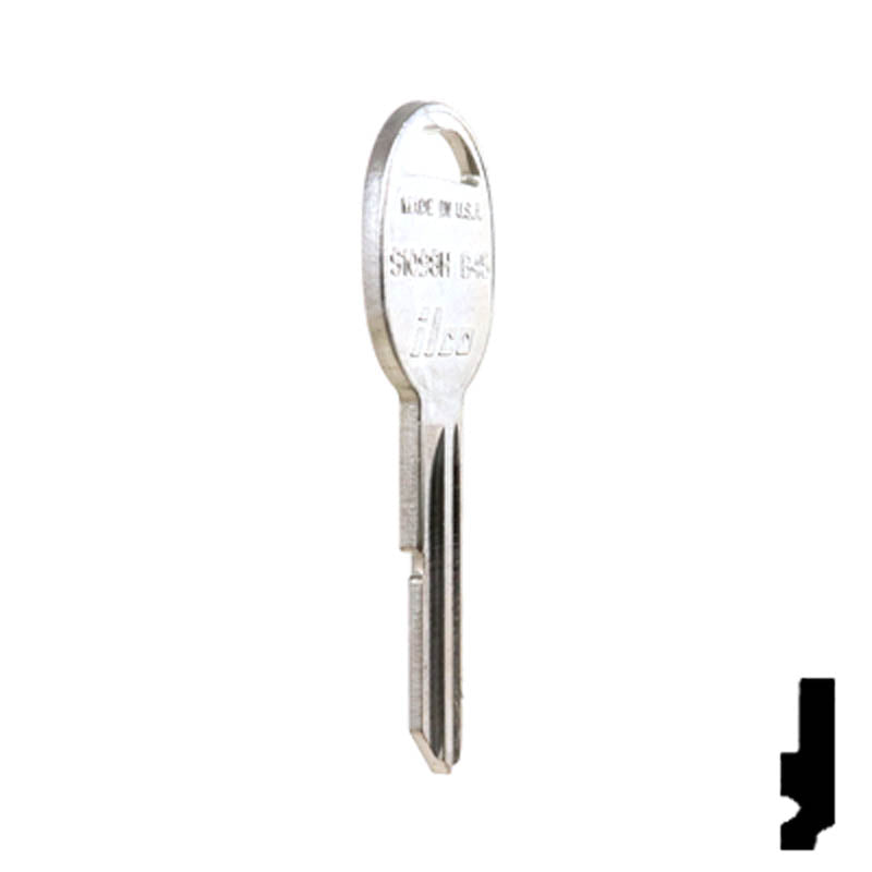 Uncut Key Blank | General Motors | S1098H, B45 Automotive Key Ilco