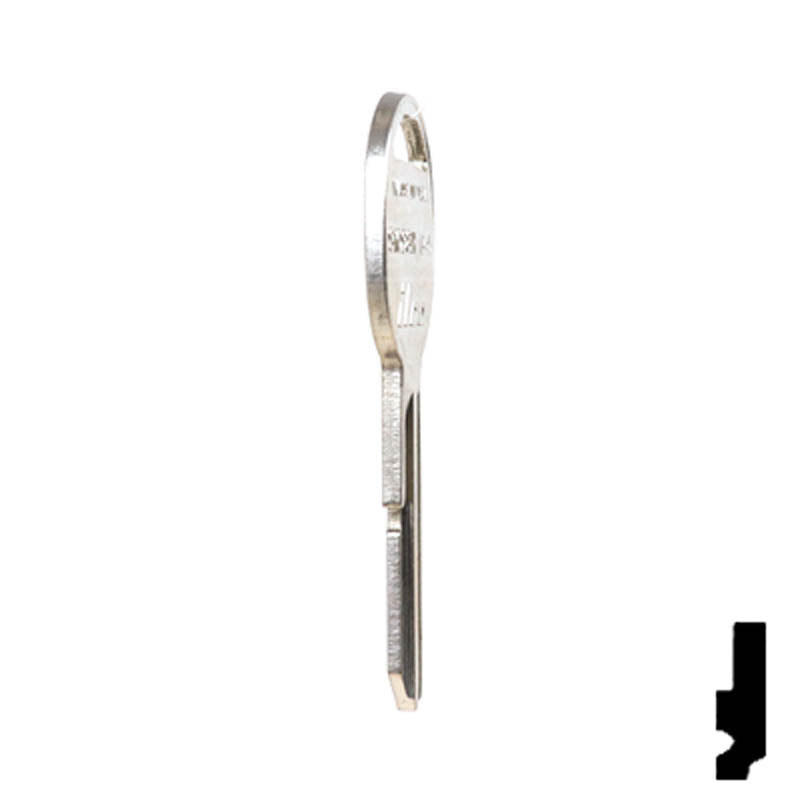 Uncut Key Blank | General Motors | S1098H, B45 Automotive Key Ilco