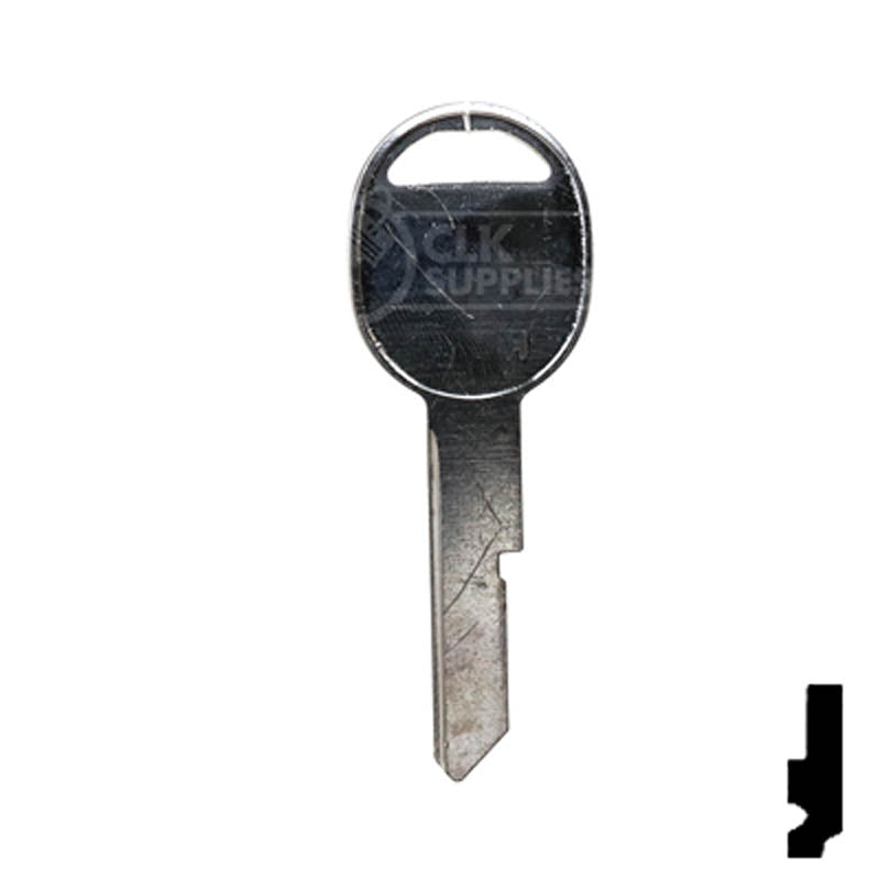 Uncut Key Blank | General Motors | S1098H, B45 Automotive Key Ilco