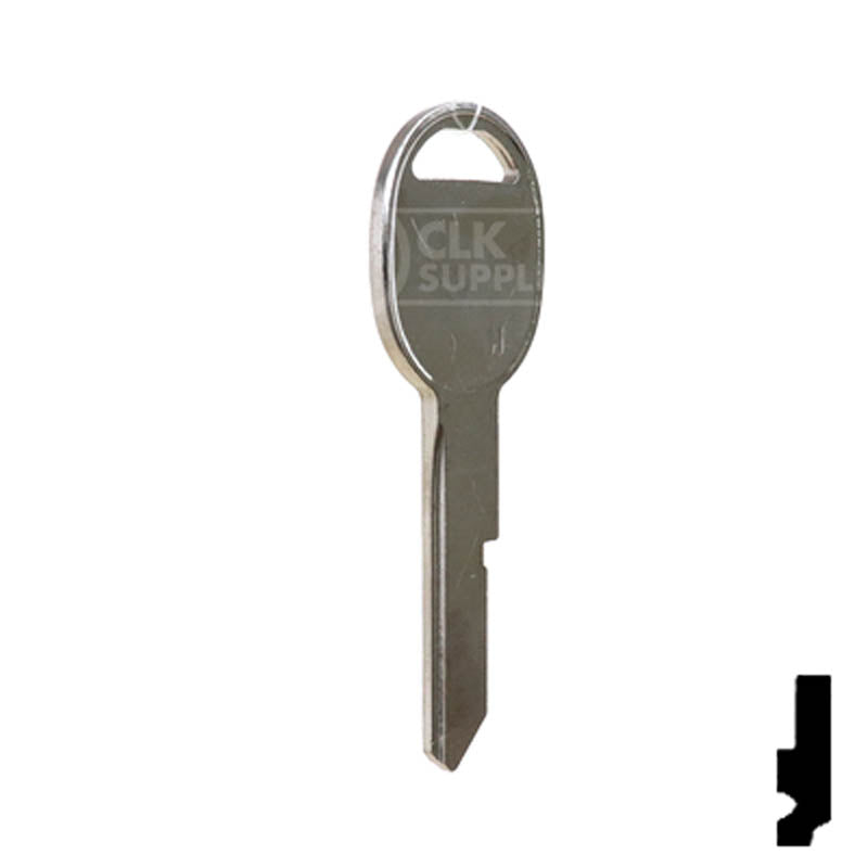 Uncut Key Blank | General Motors | S1098H, B45 Automotive Key Ilco