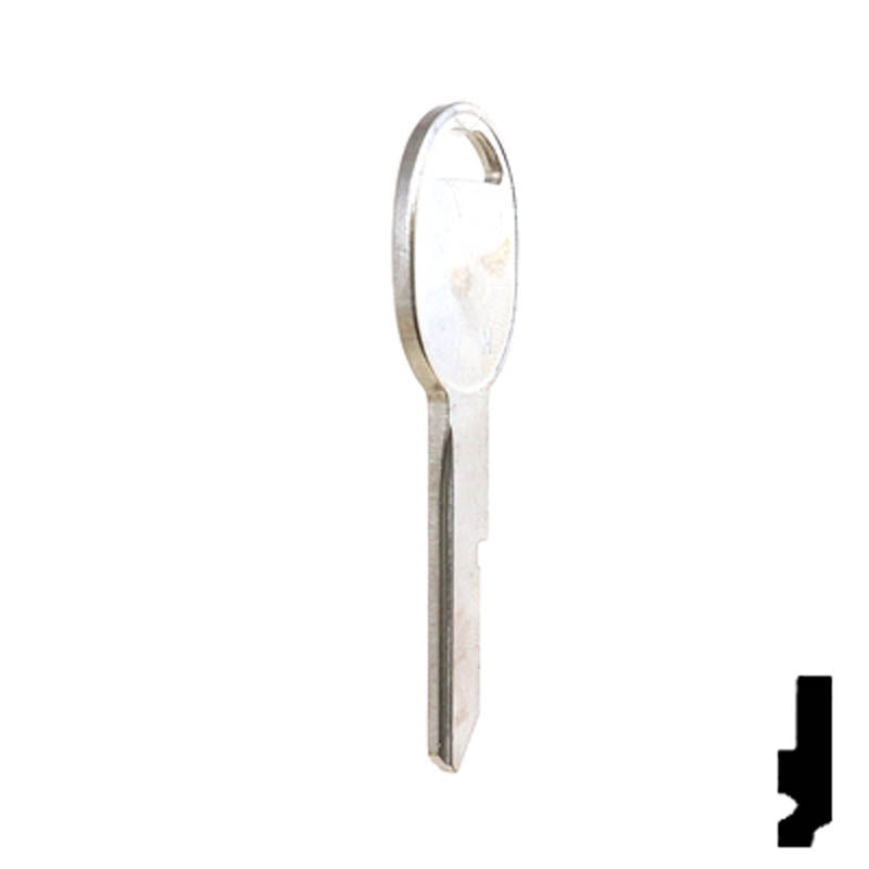 Uncut Key Blank | General Motors | S1098H, B45 Automotive Key Ilco