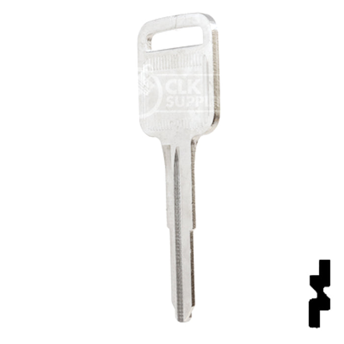 Uncut Key Blank | General Motors | X180, B69 Automotive Key Ilco