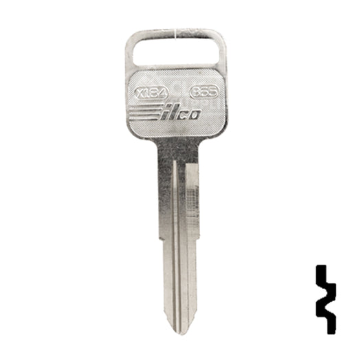 Uncut Key Blank | Geo, Honda, Isuzu | X184, B65 Automotive Key Ilco