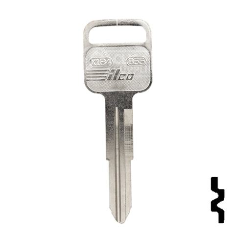 Uncut Key Blank | Geo, Honda, Isuzu | X184, B65