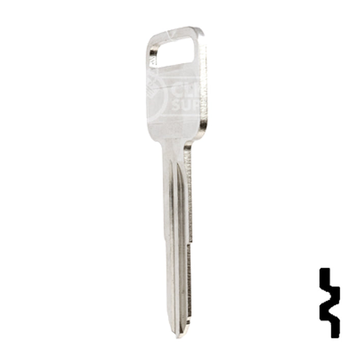 Uncut Key Blank | Geo, Honda, Isuzu | X184, B65 Automotive Key Ilco