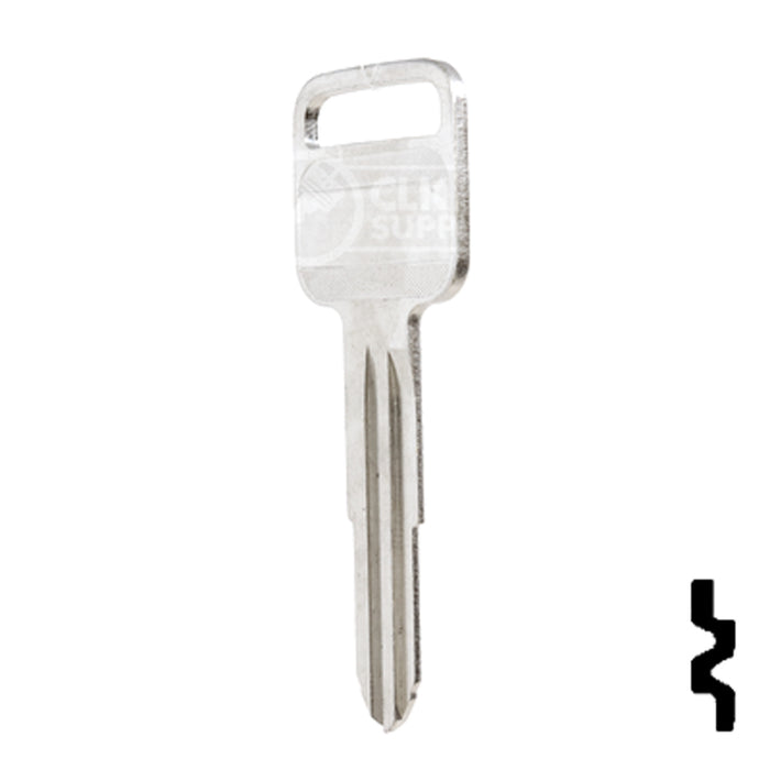 Uncut Key Blank | Geo, Honda, Isuzu | X184, B65 Automotive Key Ilco