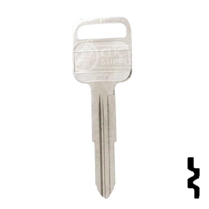 Uncut Key Blank | Geo, Honda, Isuzu | X184, B65 Automotive Key Ilco