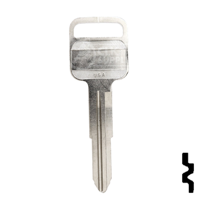 Uncut Key Blank | Geo, Honda, Isuzu | X184, B65 Automotive Key Ilco