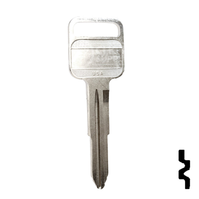 Uncut Key Blank | Geo, Honda, Isuzu | X184, B65 Automotive Key Ilco