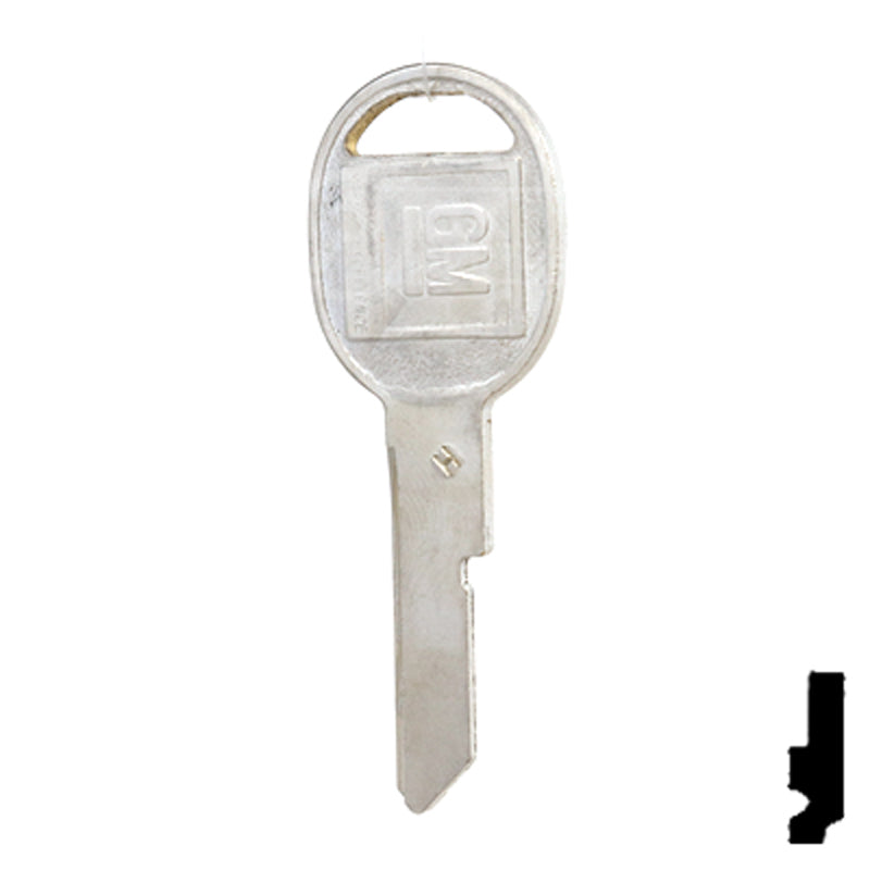 Uncut Key Blank | GM | B45, S1098H Automotive Key Strattec